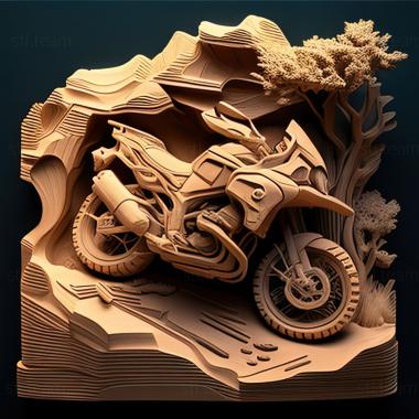 3D модель BMW R 1200 GS Adventure (STL)